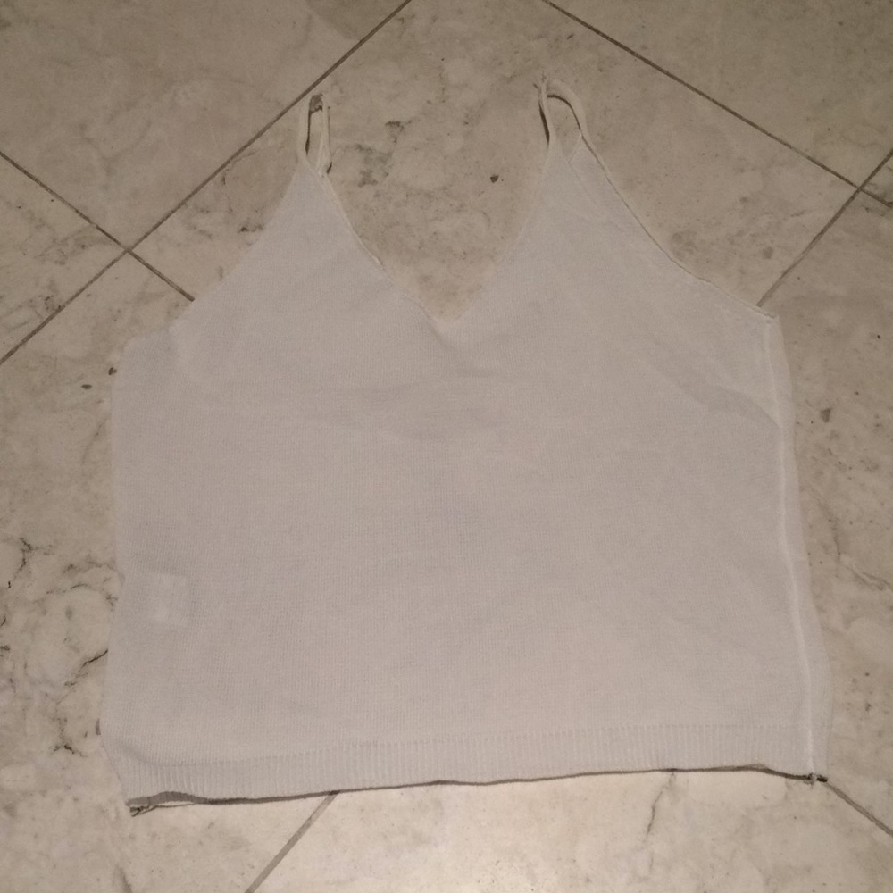 A white tank top